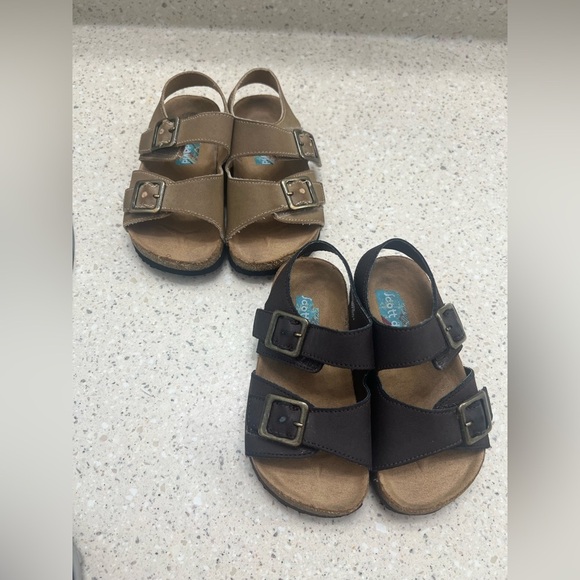 Scott David Lil Jack brown/beige set of two sandals (Size 8) - Picture 3 of 8